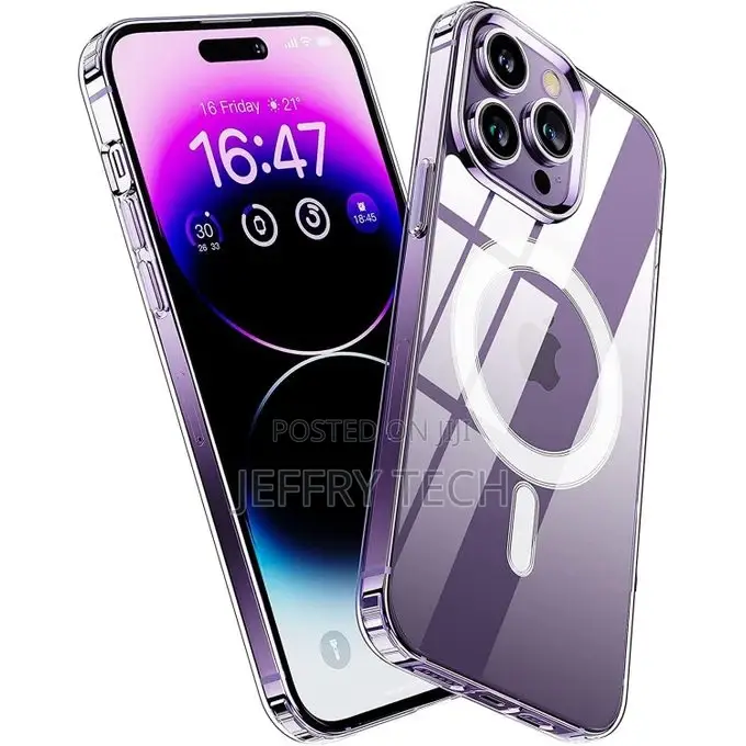 Magnetic Clear Case Designed for iPhone 14 Pro Max – Compati