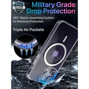 Magnetic Clear Case Designed for iPhone 14 Pro Max – Compati