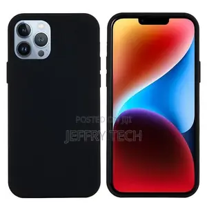 iPhone 15 Pro Max Silicone Back Case - Black