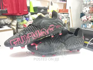 Puma Future Z Black and Red Football Cleats