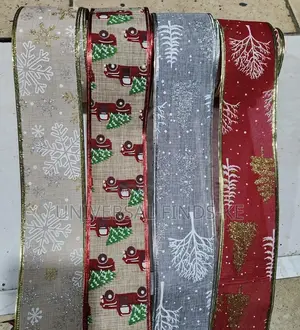 5metre Christmas Themed Ribbon