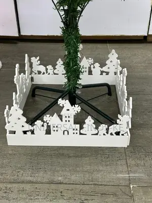 Christmas Tree Stitching Fence Decor