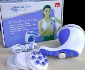 Relax Spin Tone Tone Full Body Massager - Blue/White