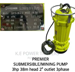 Premier 3hp 38m Submersible Water Pump