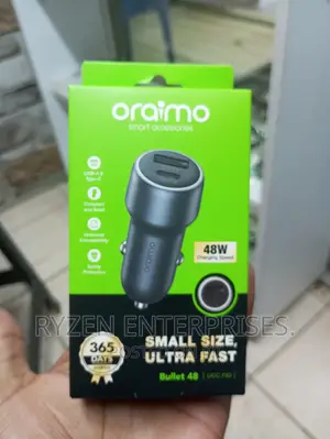 Oraimo Type C, USB Car Charger 48W
