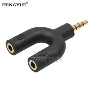 Lot Headset Adapter Kit U Shape 3.5mm Y Splitter For