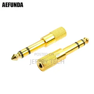 6.35mm 1/4" Male to 3.5mm 1/8" Jack Female Audio Adapter