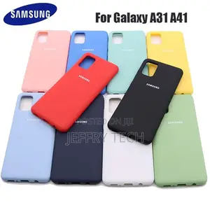 Samsung A41 A31 Case Liquid Silicone Case Silky Back Case