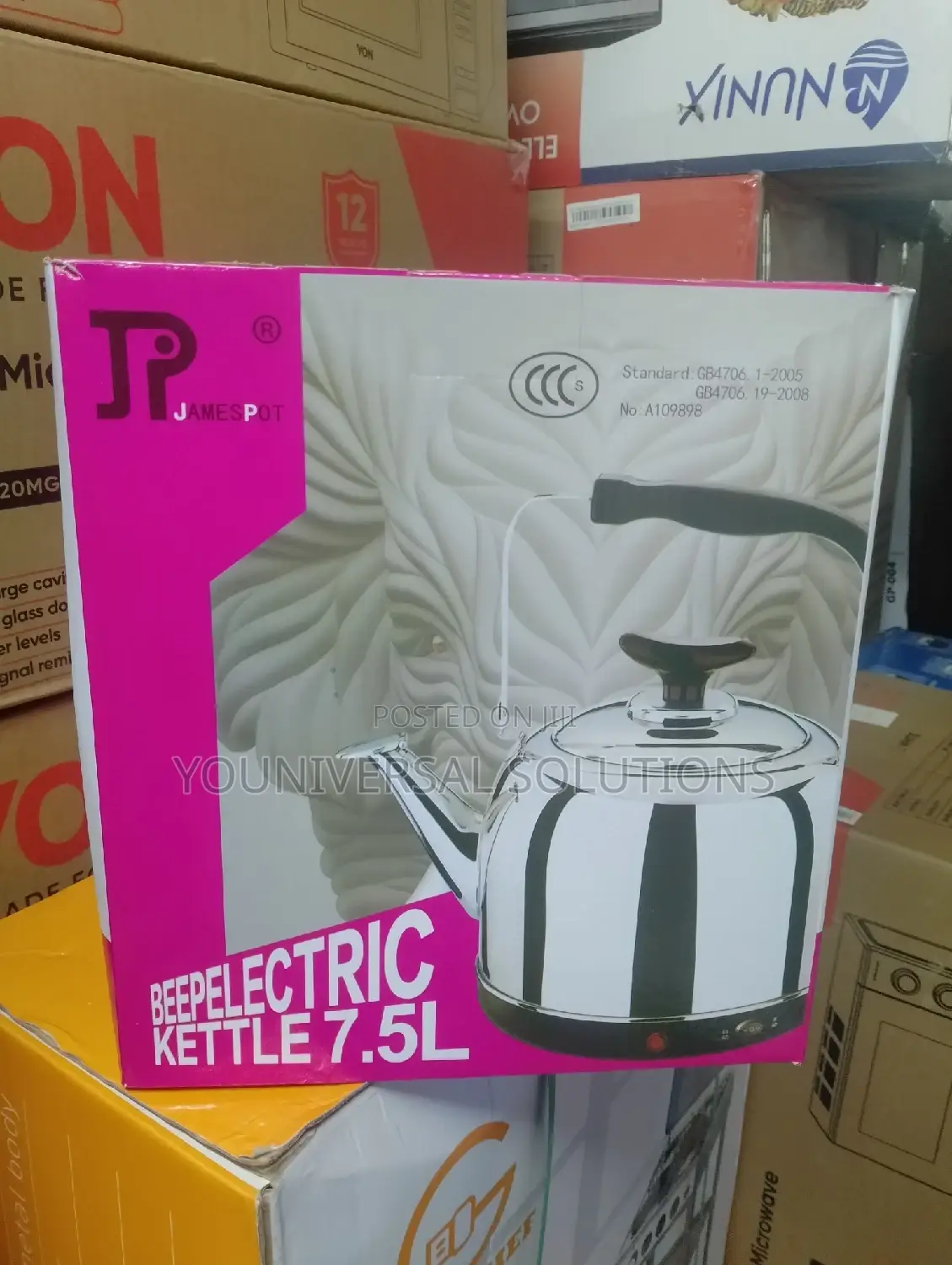7.5 Ltre James Pot Electric Kettle