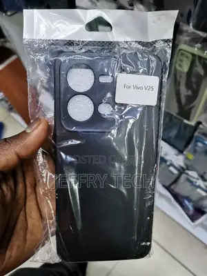Black TPU Shell Cover for VIVO V25 5G - Silicone Case