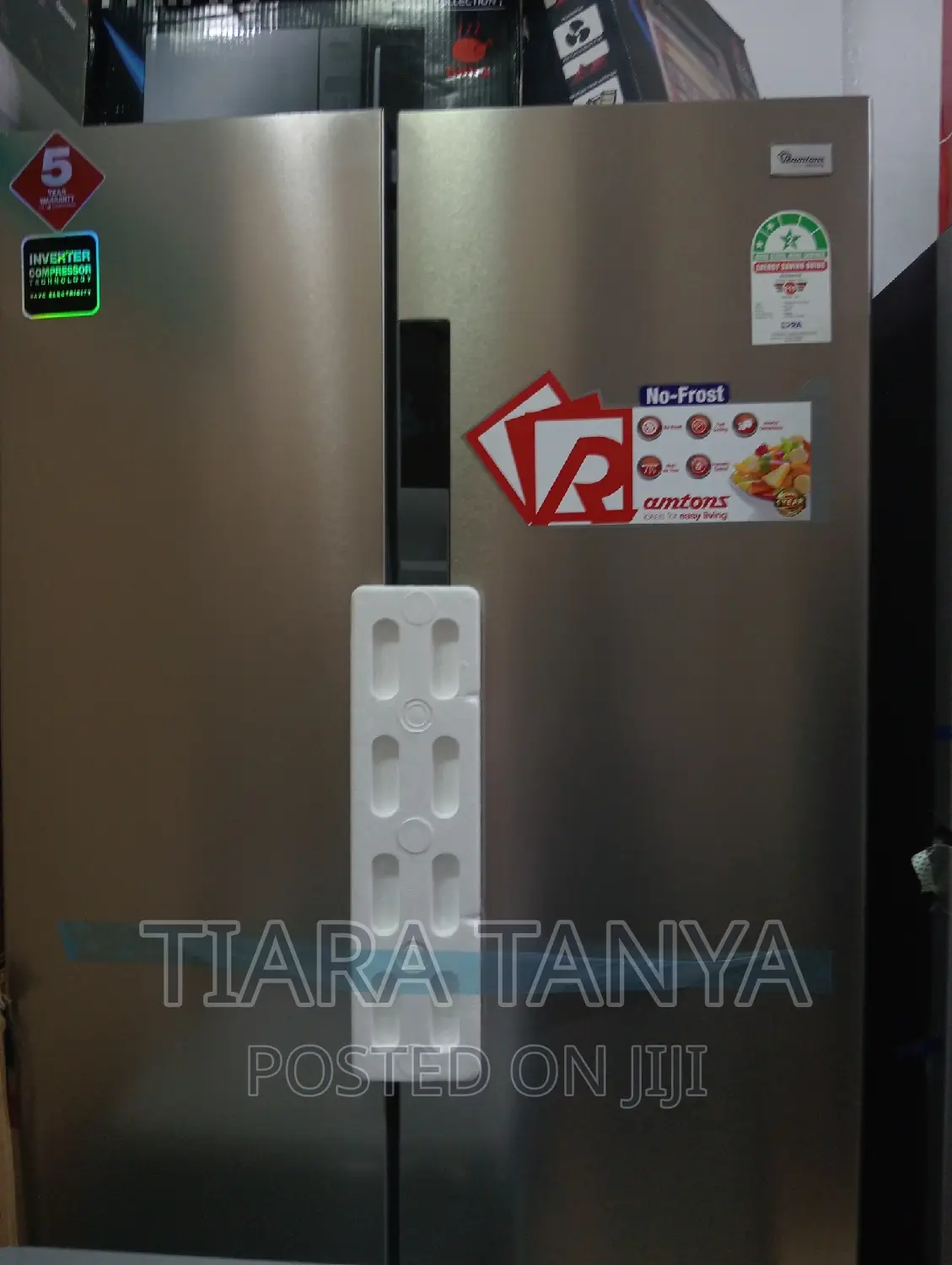 Ramtons 430l Side by Side Fridge Rf-319