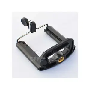 Mobile Phone Holder Clip 1/4 Screw Interface Universal - Bla