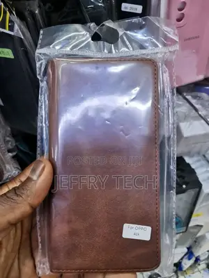 Flip Cover for OPPO A1K -CPH1923 (Brown, Grip Case, Pack O
