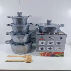 Bosch 12pc Cookware With Silicon Lid Covers