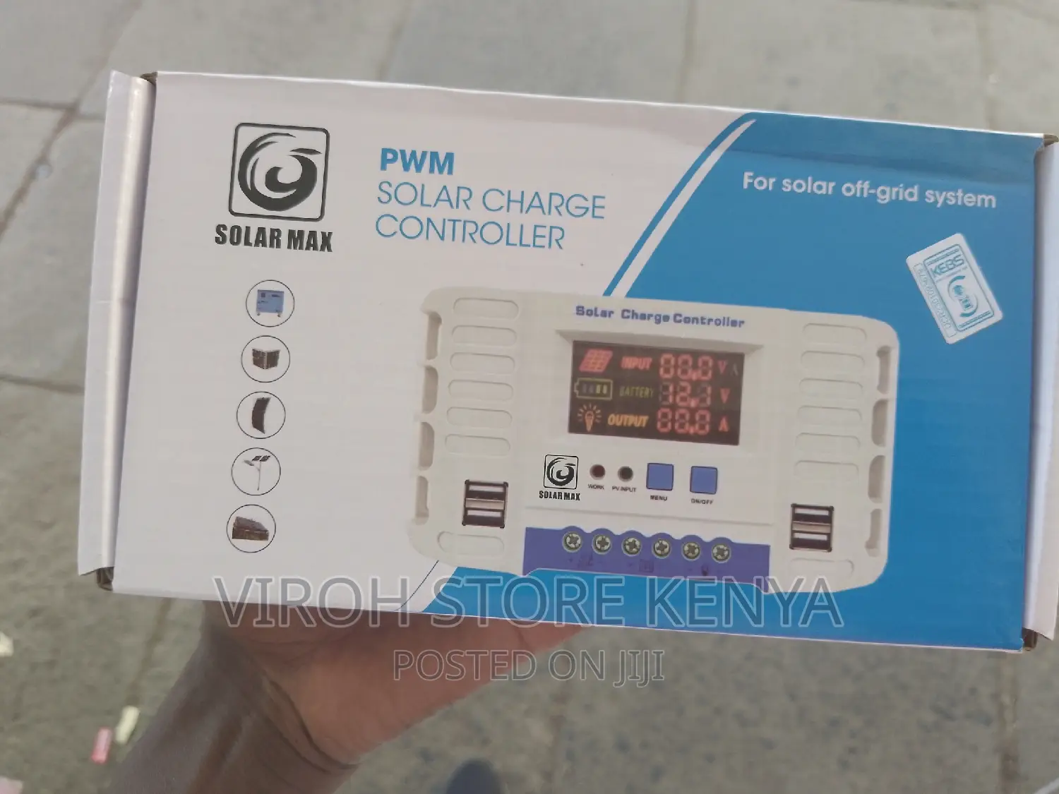 Solarmax Solar Charge Controller Digital Display 100w-520w