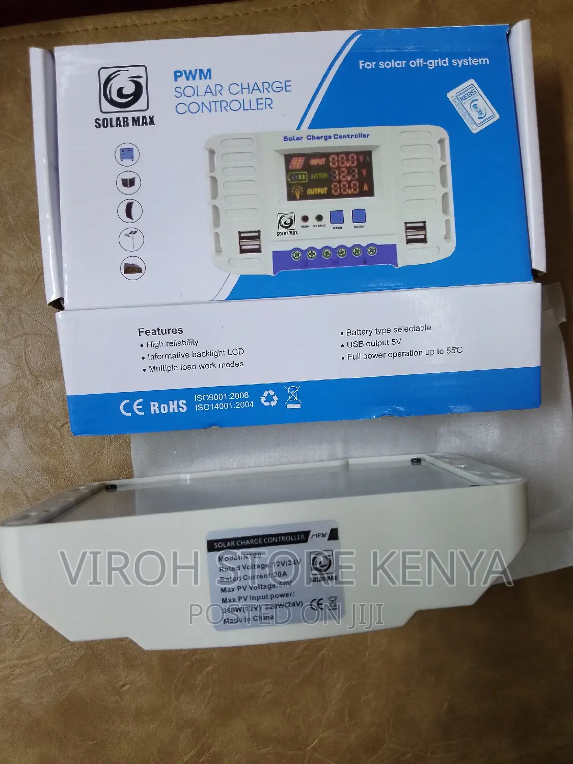 Original Solarmax Digital Solar Charge Controller 20A