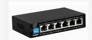 .D-Link 250M 6-Port 1000mbps Switch With 4 Poe Ports and 2 U