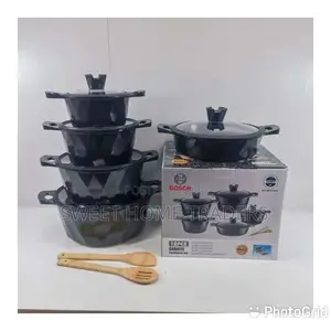 Bosch 12pc Cookware With Silicon Lid Covers: