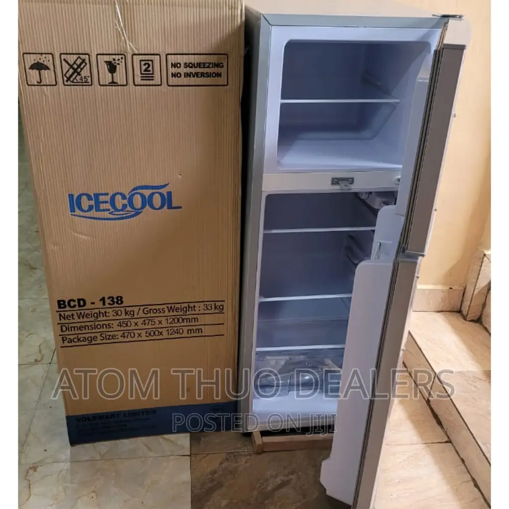 Icecool 138 Litres Double Door Fridge 