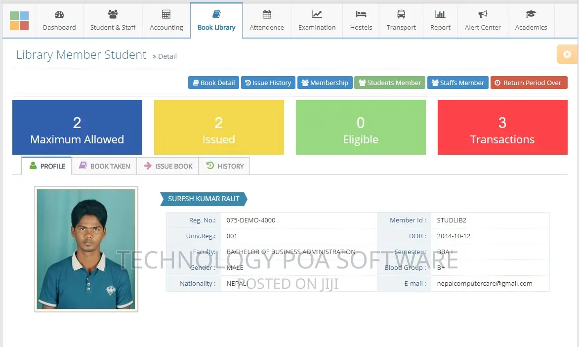 School College Information Management System