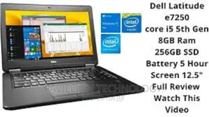 Laptop Dell Latitude 12 E7250 8GB Intel Core I5 SSD 256GB