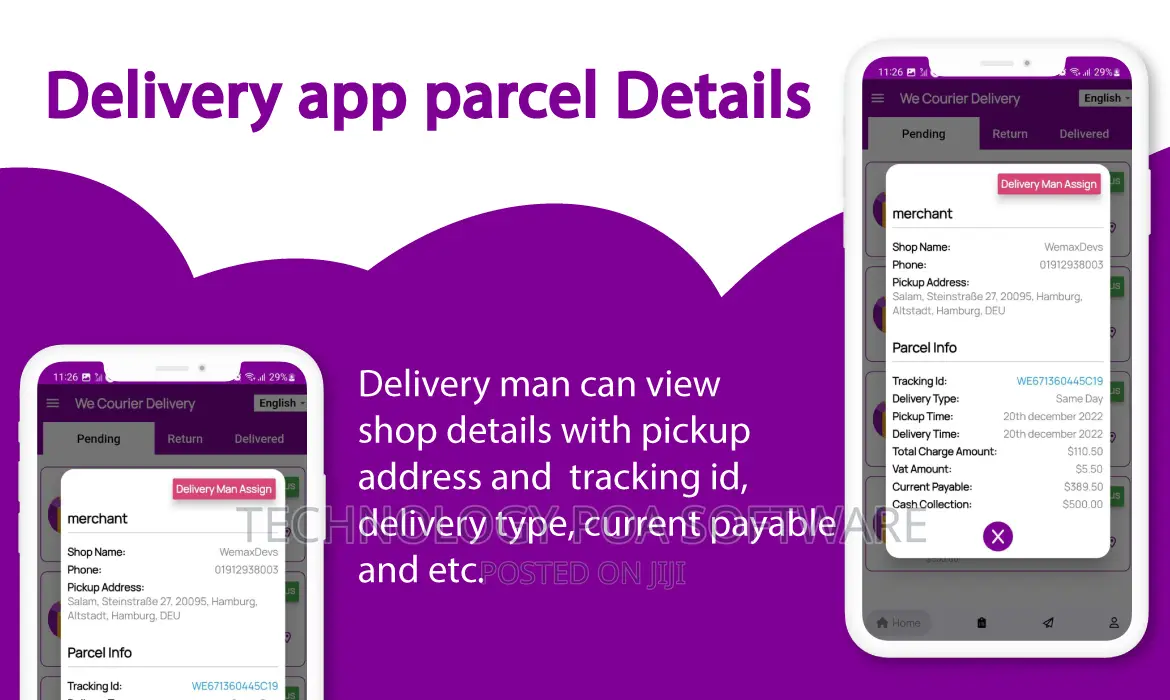 Courier and Logistics Management CMS With Merchant,Delivery