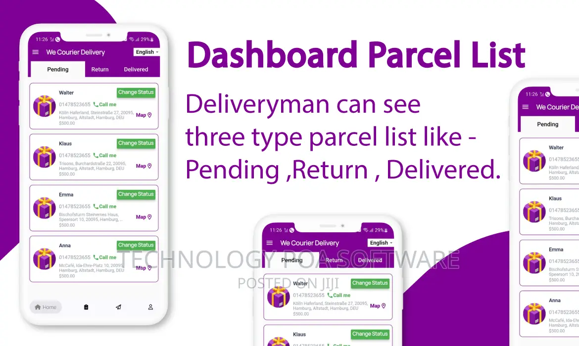 Courier and Logistics Management CMS With Merchant,Delivery