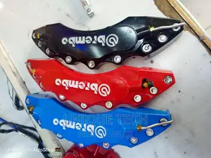 Black, Blue Red Brembo Caliper Covers - Plastic Material
