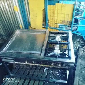 Griddle and Two Burner Gas Cooker