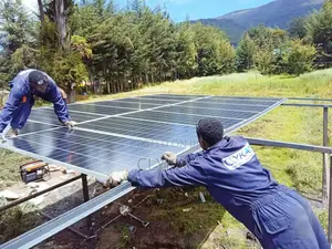 Borehole Solar Works and Pump