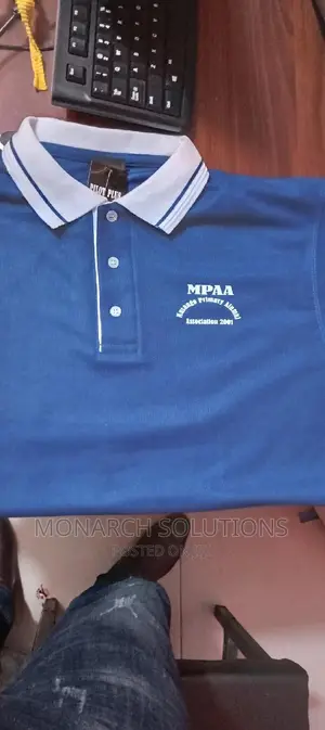 White Collar Imported Polo Branded