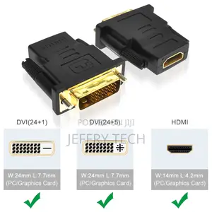 [Bi-Direction] 1080P Gold Plated HDMI to DVI Adapter Convert