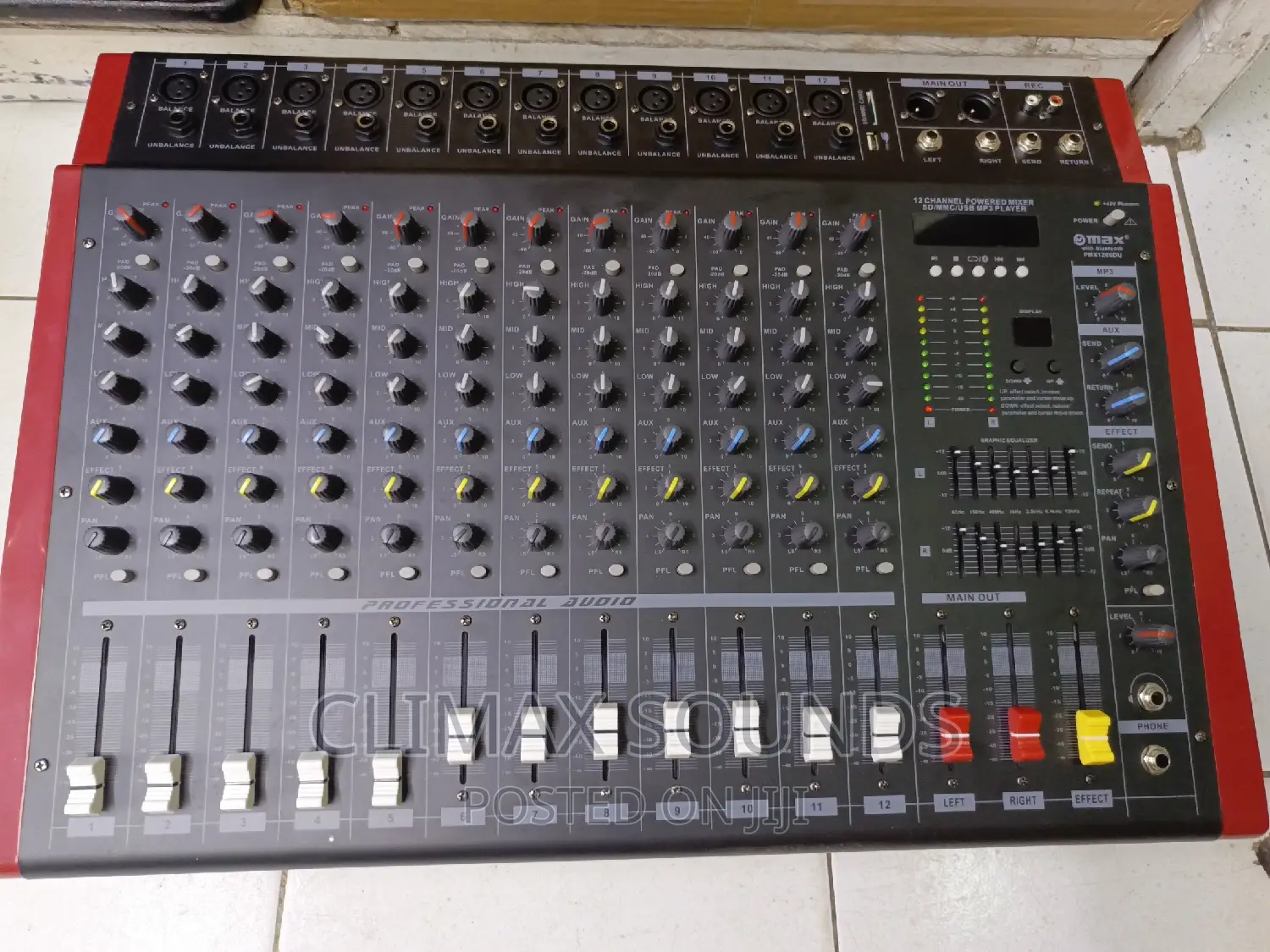 Powered Mixer 12 CHNL Omaxs