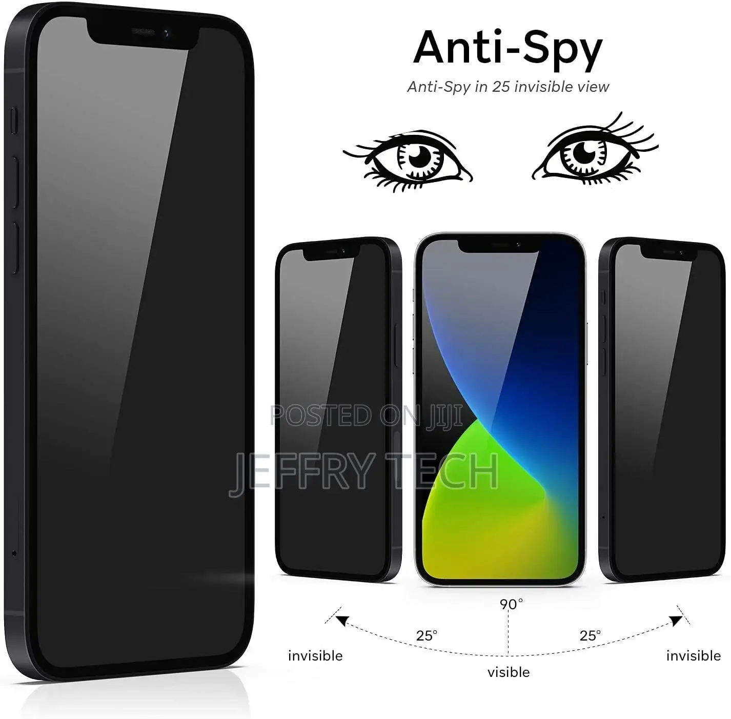 iPhone 12 Mini / 13 Mini Privacy Tempered Glass Screen Prote