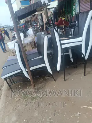 Executive Restaurant Chairs, Black and White.
