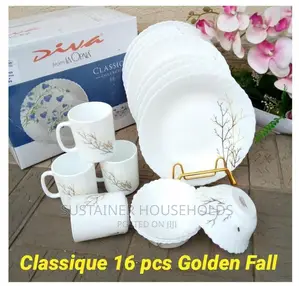 16pcs Classique Golden Fall Dinner Sets