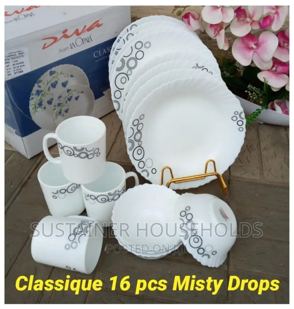 16pcs Classique Misty Drops Dinner Sets