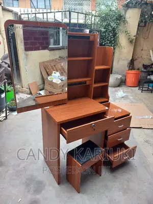 Sliding Mirror Brown Dresser