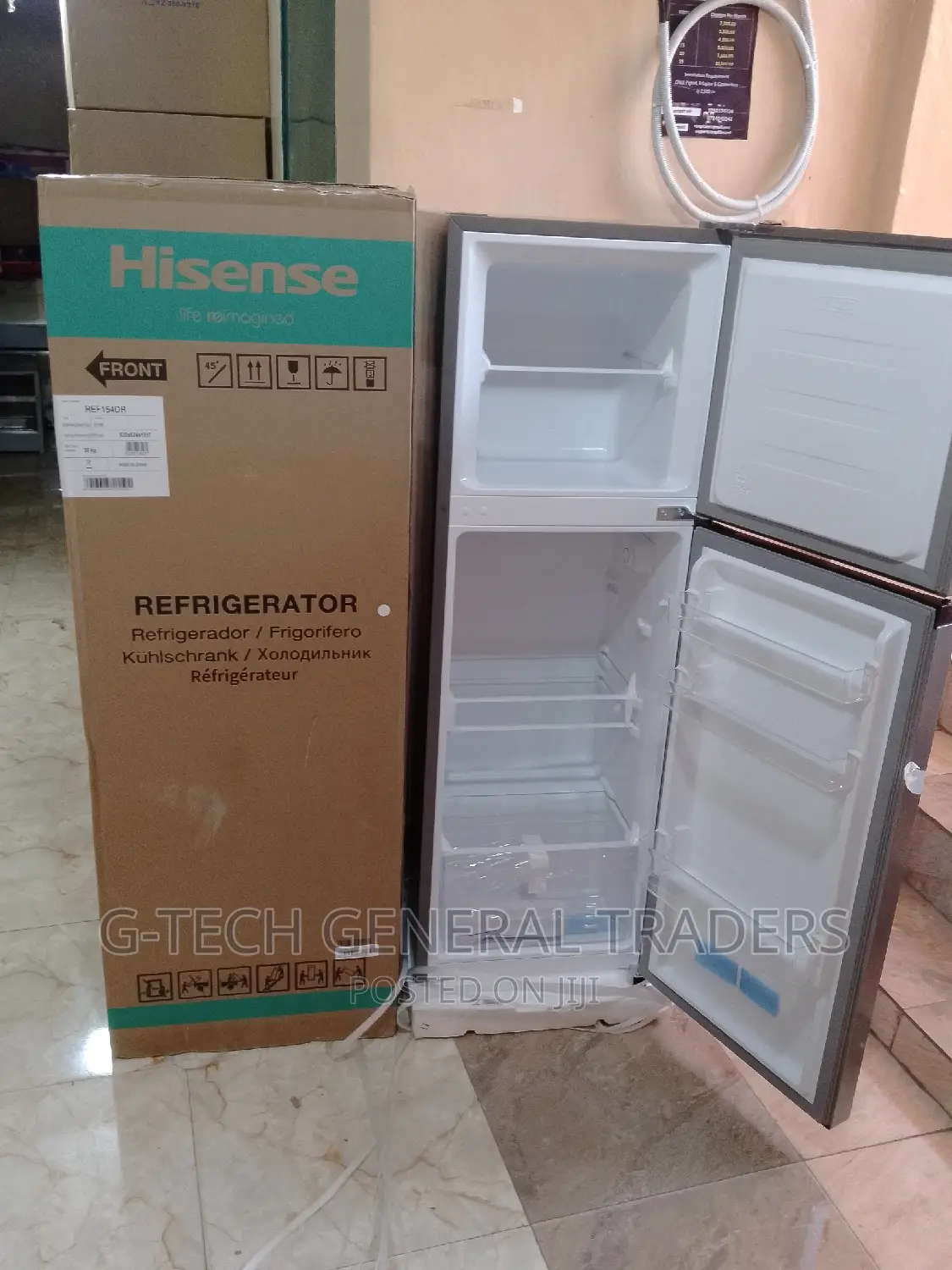 Refrigerator!Hisense 154l Double Door Refrigerator-silver