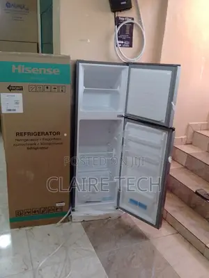 Fridge!Hisense Double Door Silver Refrigerator 154l