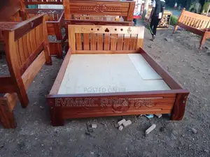 Mahogany Wooden Beds Available in Double Queen King Sizes