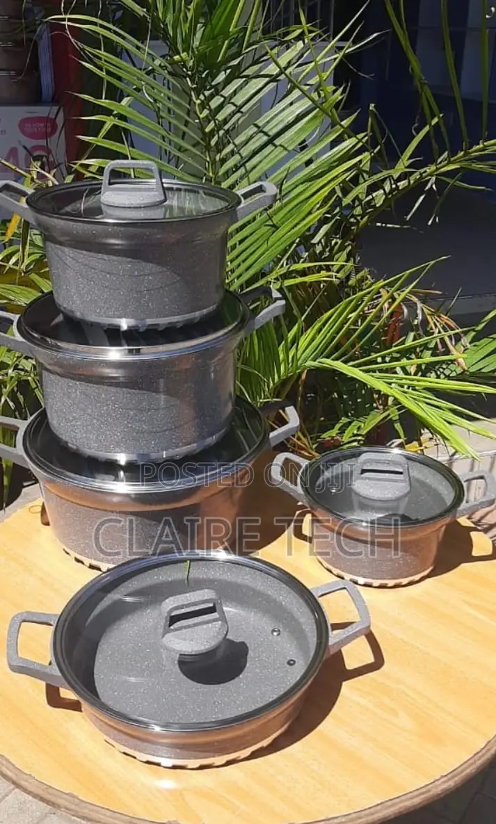Bosch 10 PCS Granite Coated, Non-Stick Cookware Set Pots