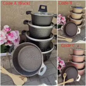 Unique Granite Coated 12pcs Cookware Set