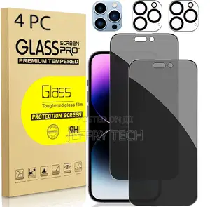 iPhone 15 14 13 12 11 Pro Max Privacy Tempered Glass Screen