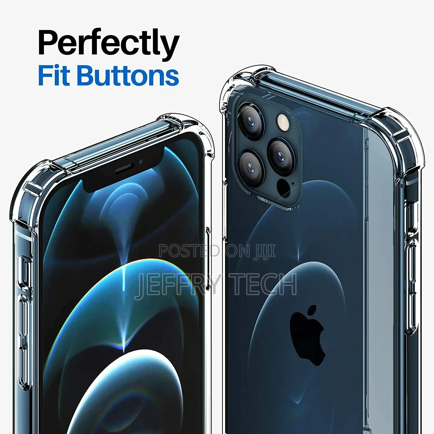 iPhone 12/Pro/Max/Mini/11 Case Crystal Clear Slim Shockproof