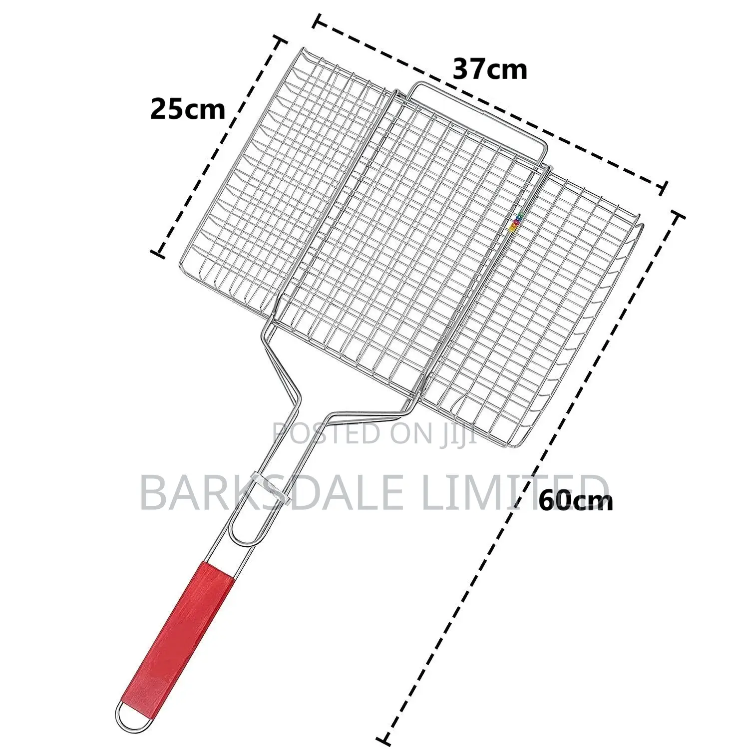 Stainless Steel LARGE BBQ Grill Basket Mesh Foldable Wire