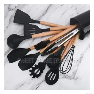 Generic 11 Pieces Silicone Non Stick Cooking Spoon