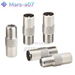 TV Male To F Type Female RF Adapter Screw Socket Connectors