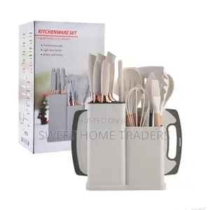 Generic 19 PCS Silicone Spoon Set With Knives