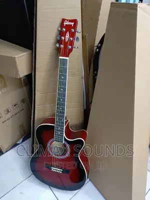 Gibsony Red Wine Semi Acoustic Guitars,